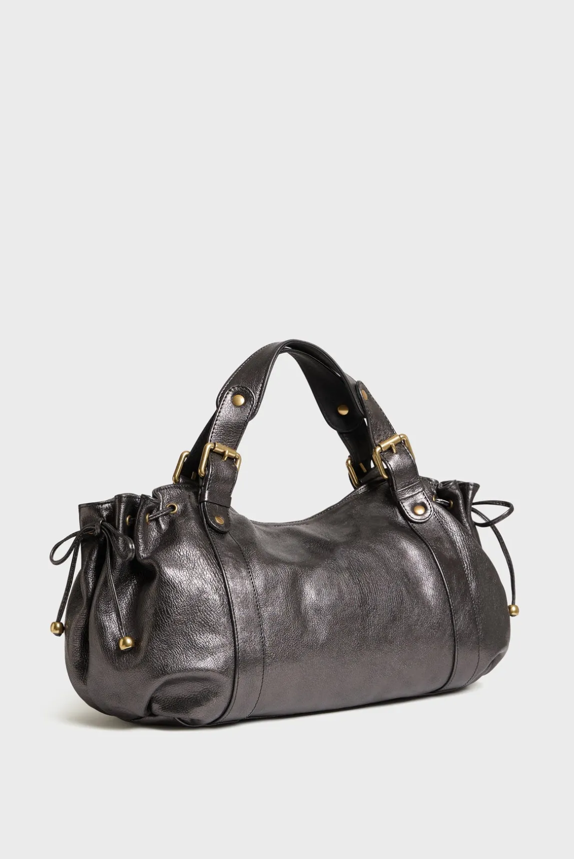 Handbag in metallic leather - 24H