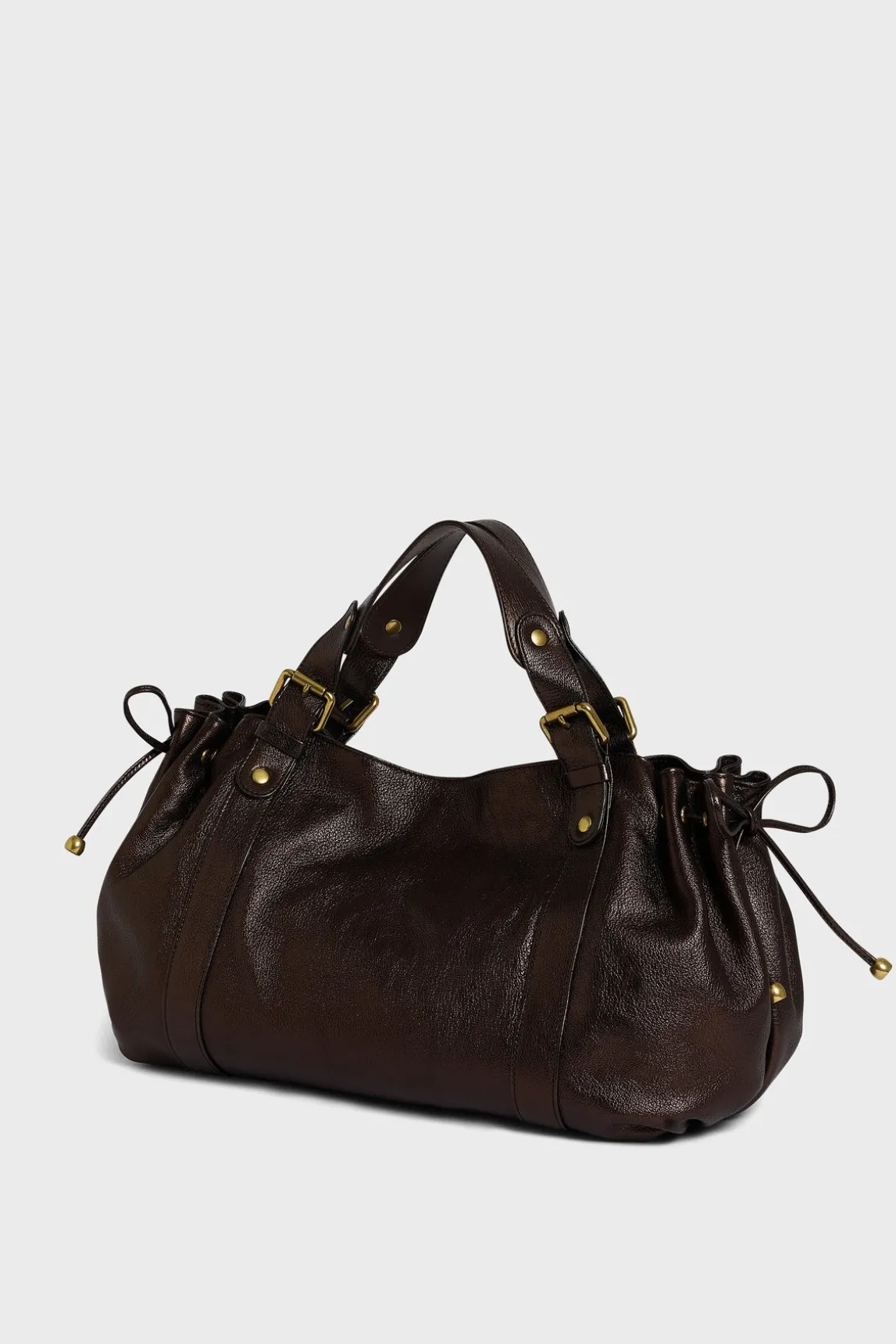 Handbag in metallic leather - 24H