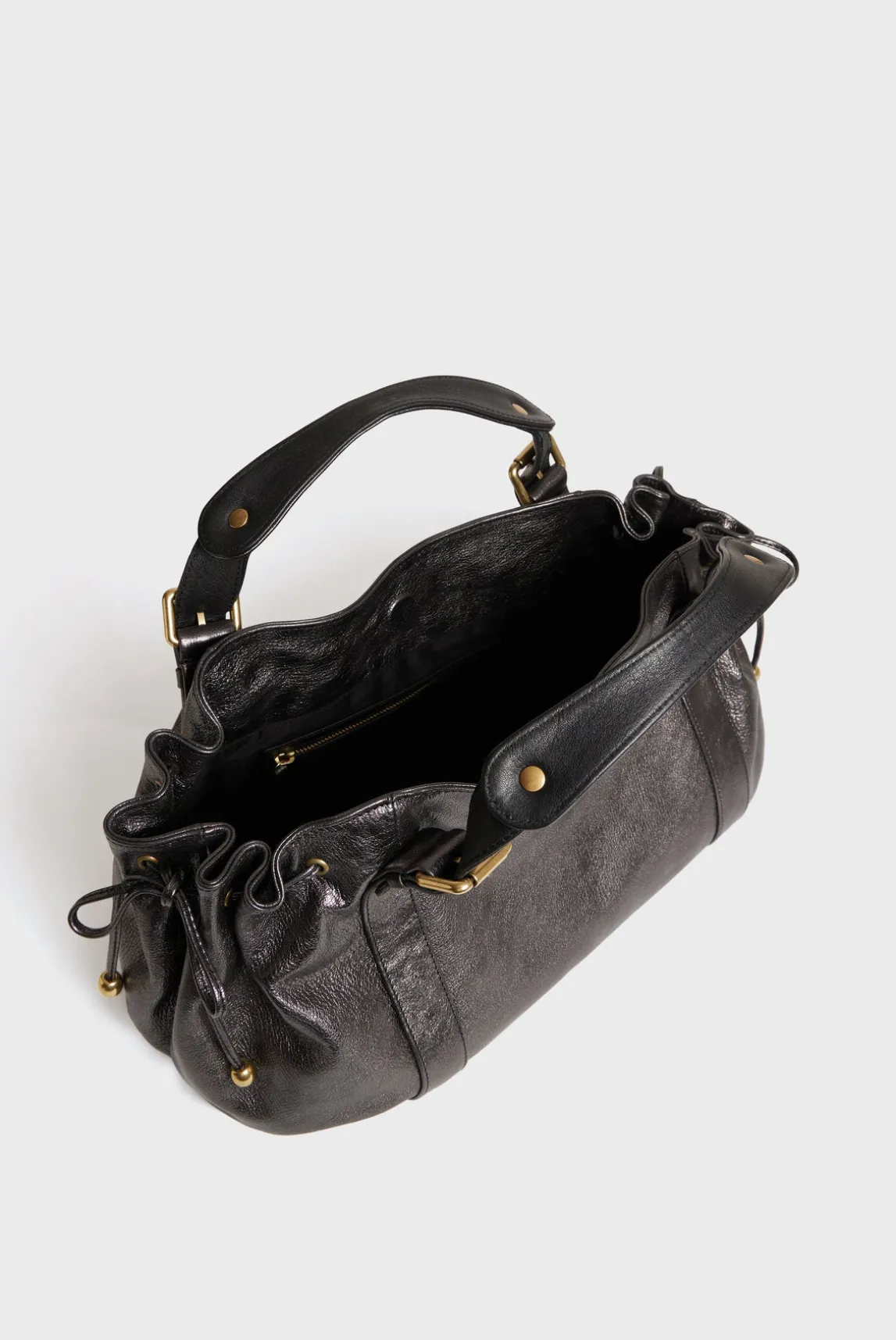 Handbag in metallic leather - 24H