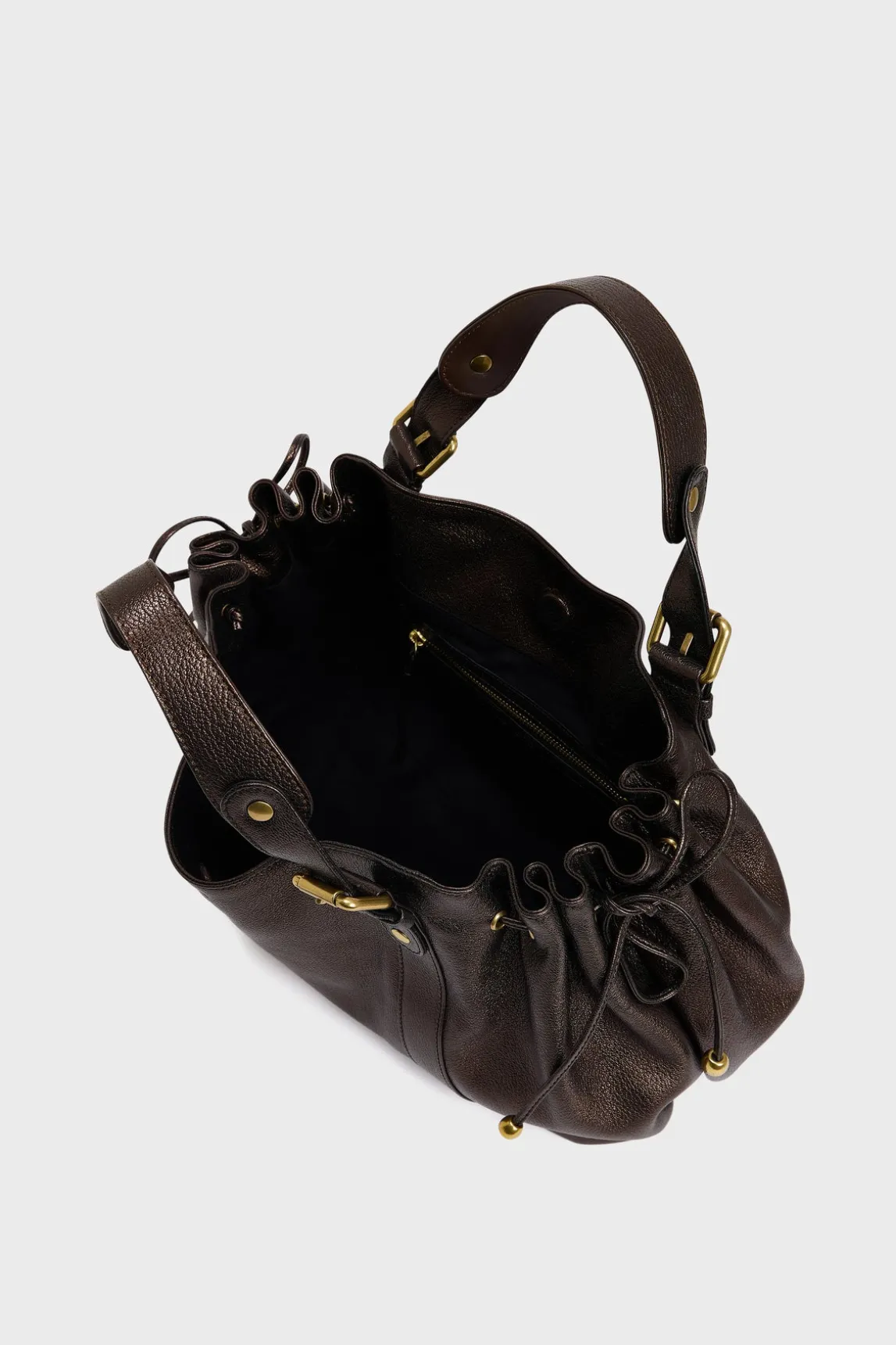 Handbag in metallic leather - 24H