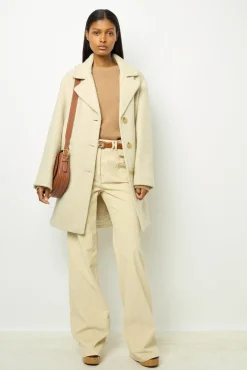 Herringbone loose coat - LEONETTE