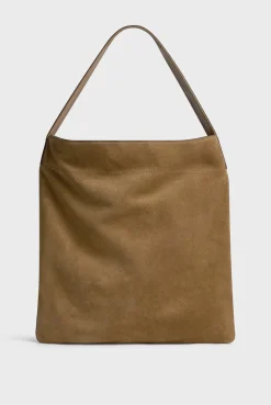 Hobo bag in suede leather - LADY