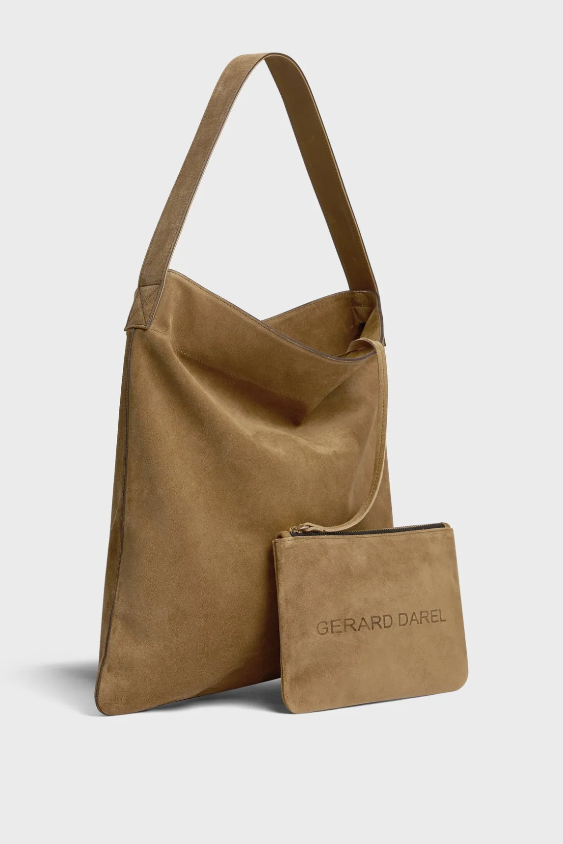 Hobo bag in suede leather - LADY