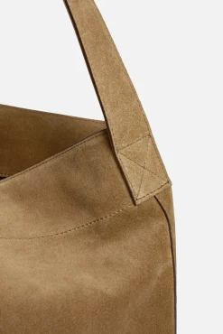Hobo bag in suede leather - LADY