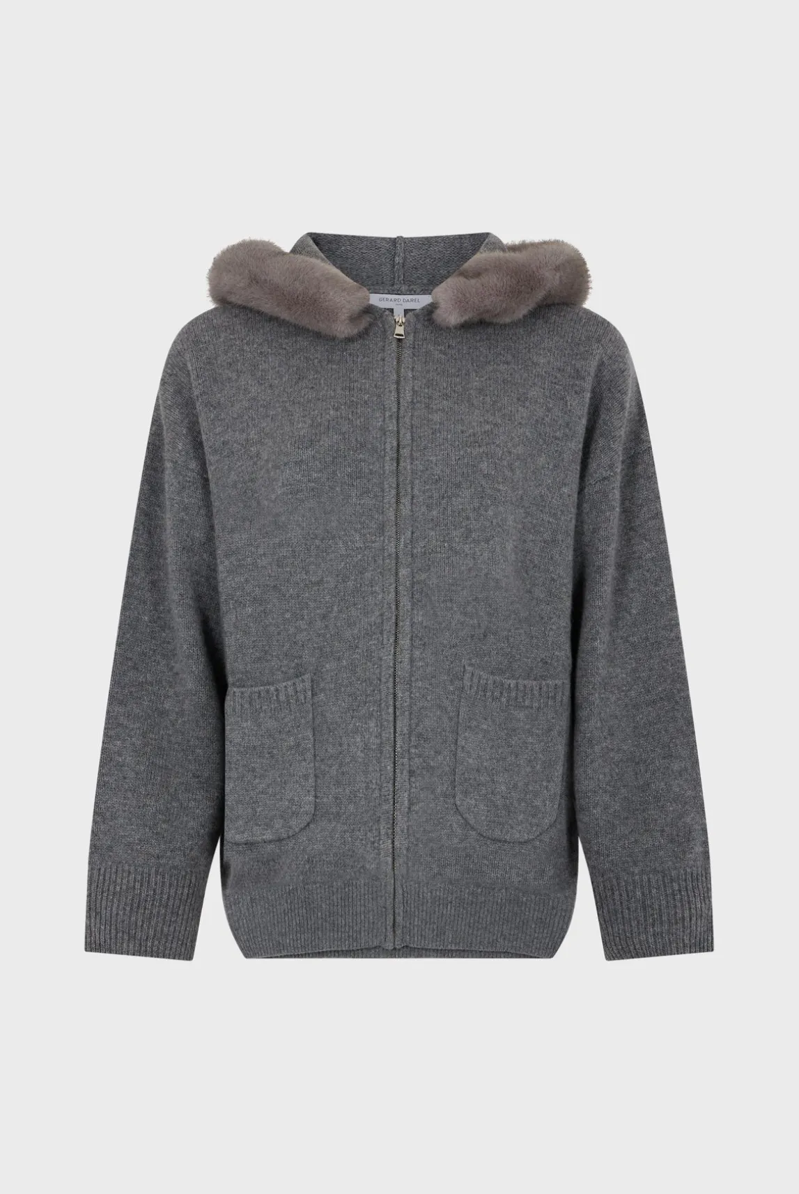 Hooded cashmere cardigan - JOSSELINE