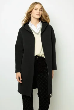 Hooded wool coat - LANDIE