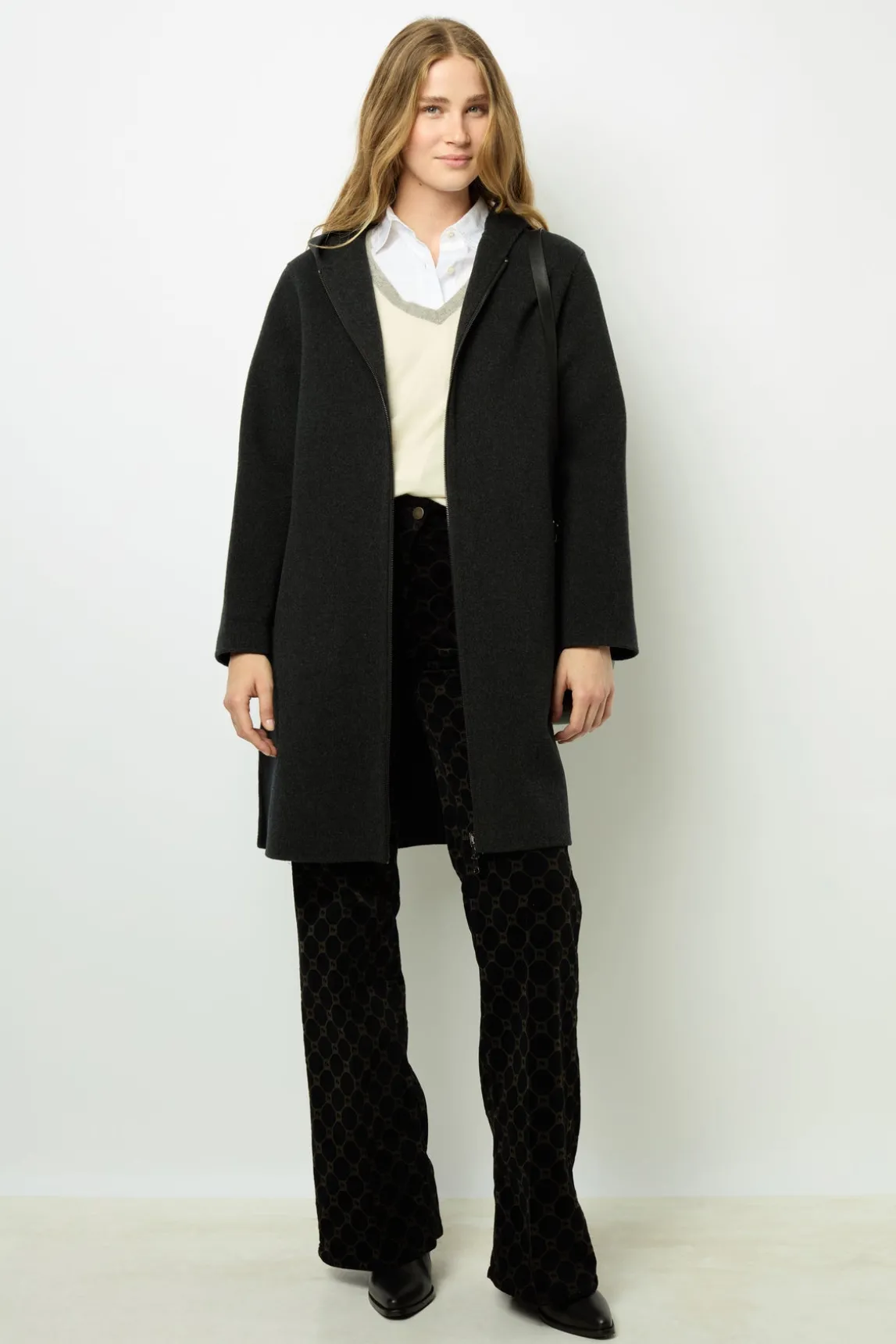 Hooded wool coat - LANDIE