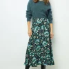 Jacquard print midi skirt - CATHERINA