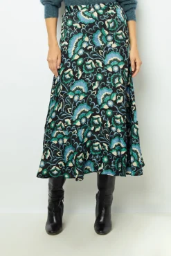 Jacquard print midi skirt - CATHERINA