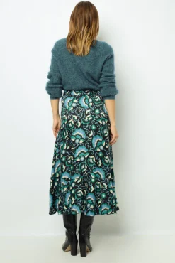 Jacquard print midi skirt - CATHERINA