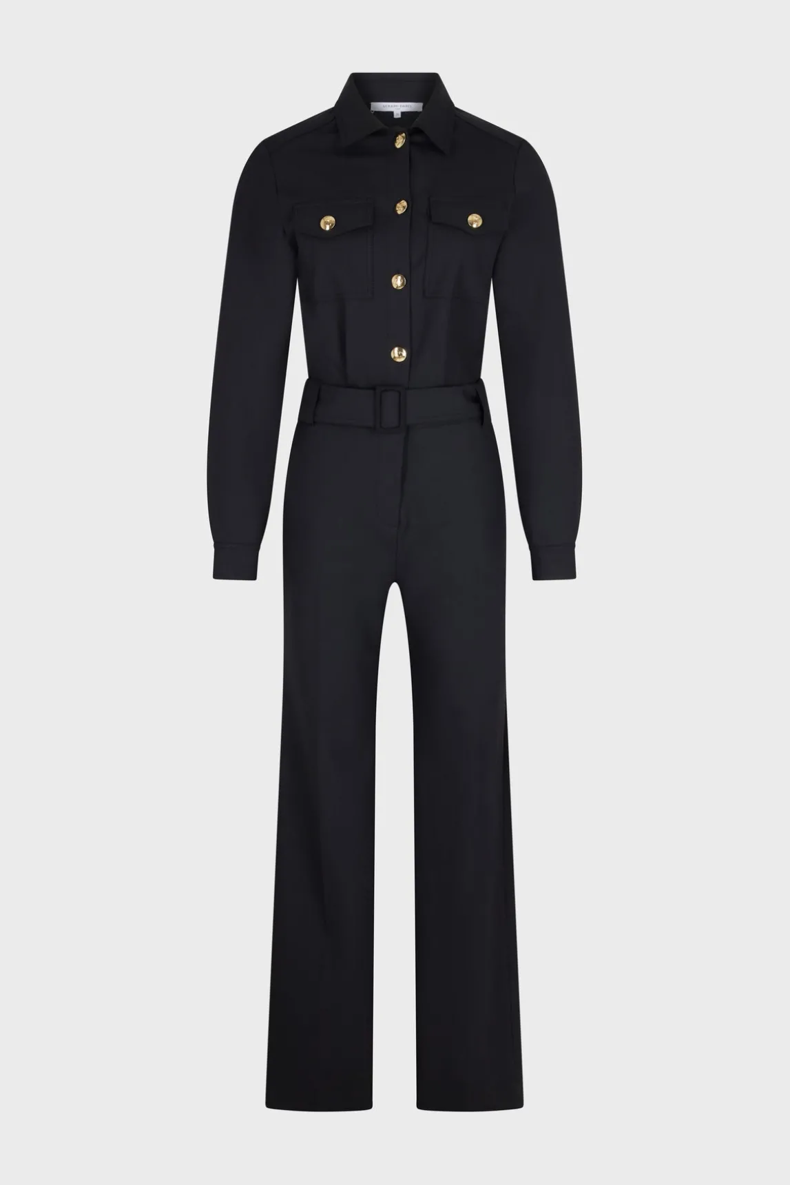 Jumpsuit with shirt collar - NELLA