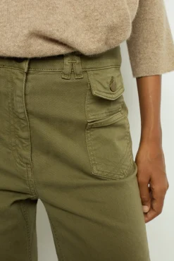 Khaki flared jeans - ANNA