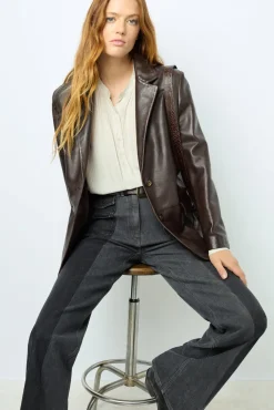 Lamb leather blazer - BEA