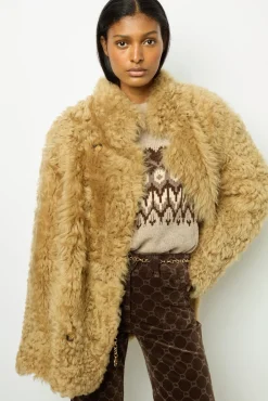 Lamb wool short coat - LIOUBA