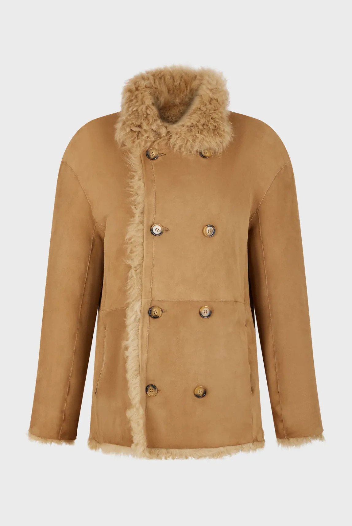 Lamb wool short coat - LIOUBA