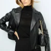 Leather perfecto jacket - NADEGE