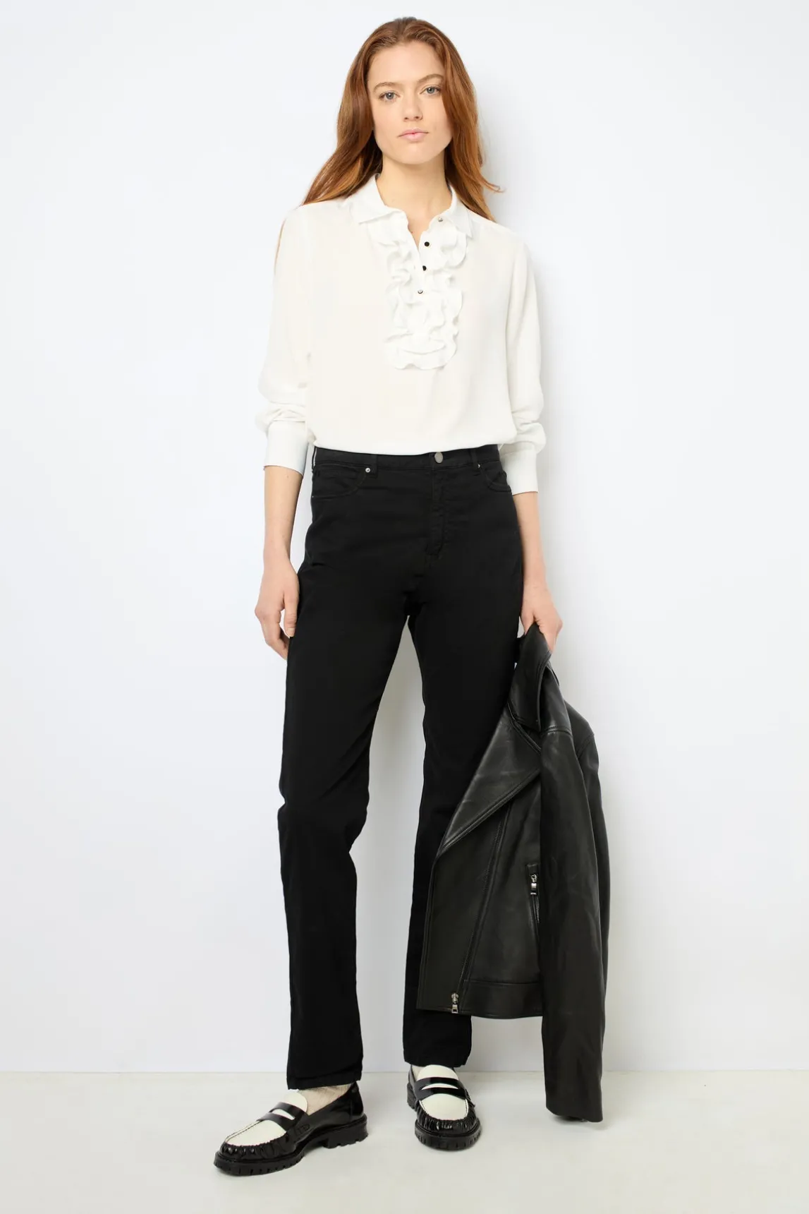 Leather perfecto jacket - NADEGE