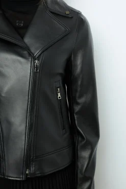 Leather perfecto jacket - NADEGE