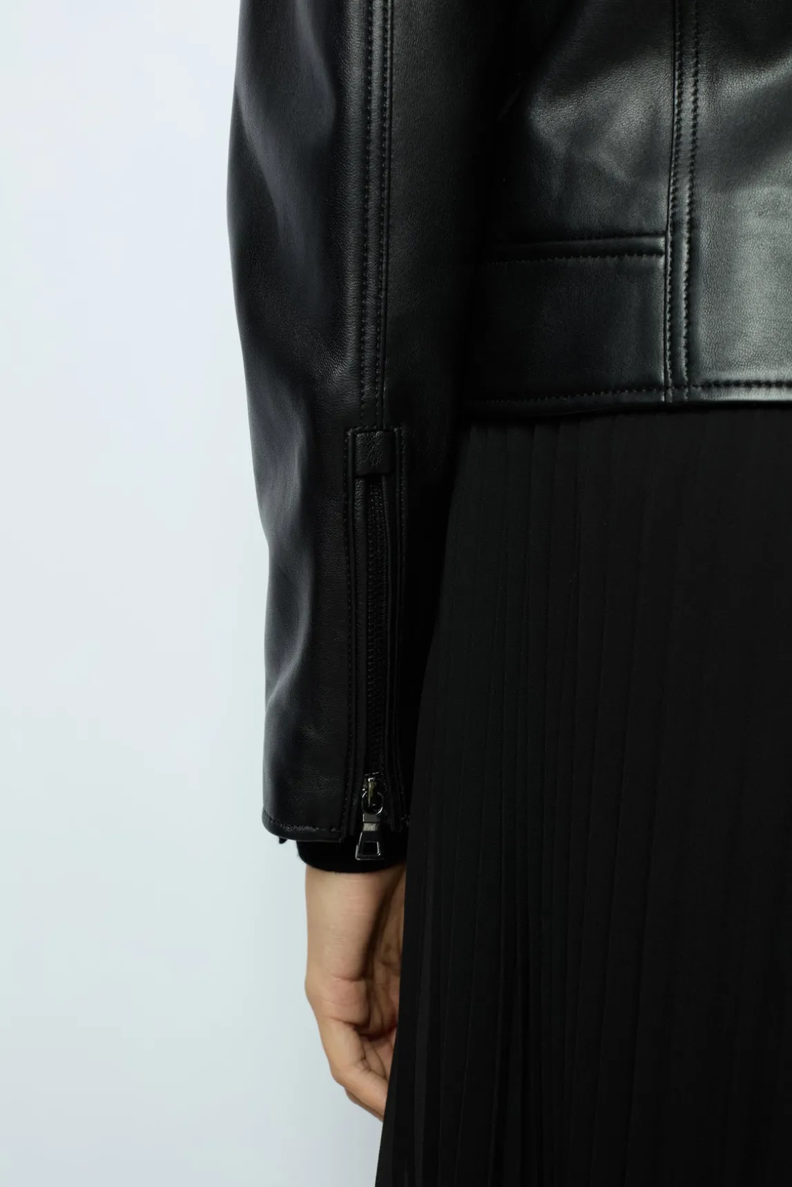Leather perfecto jacket - NADEGE