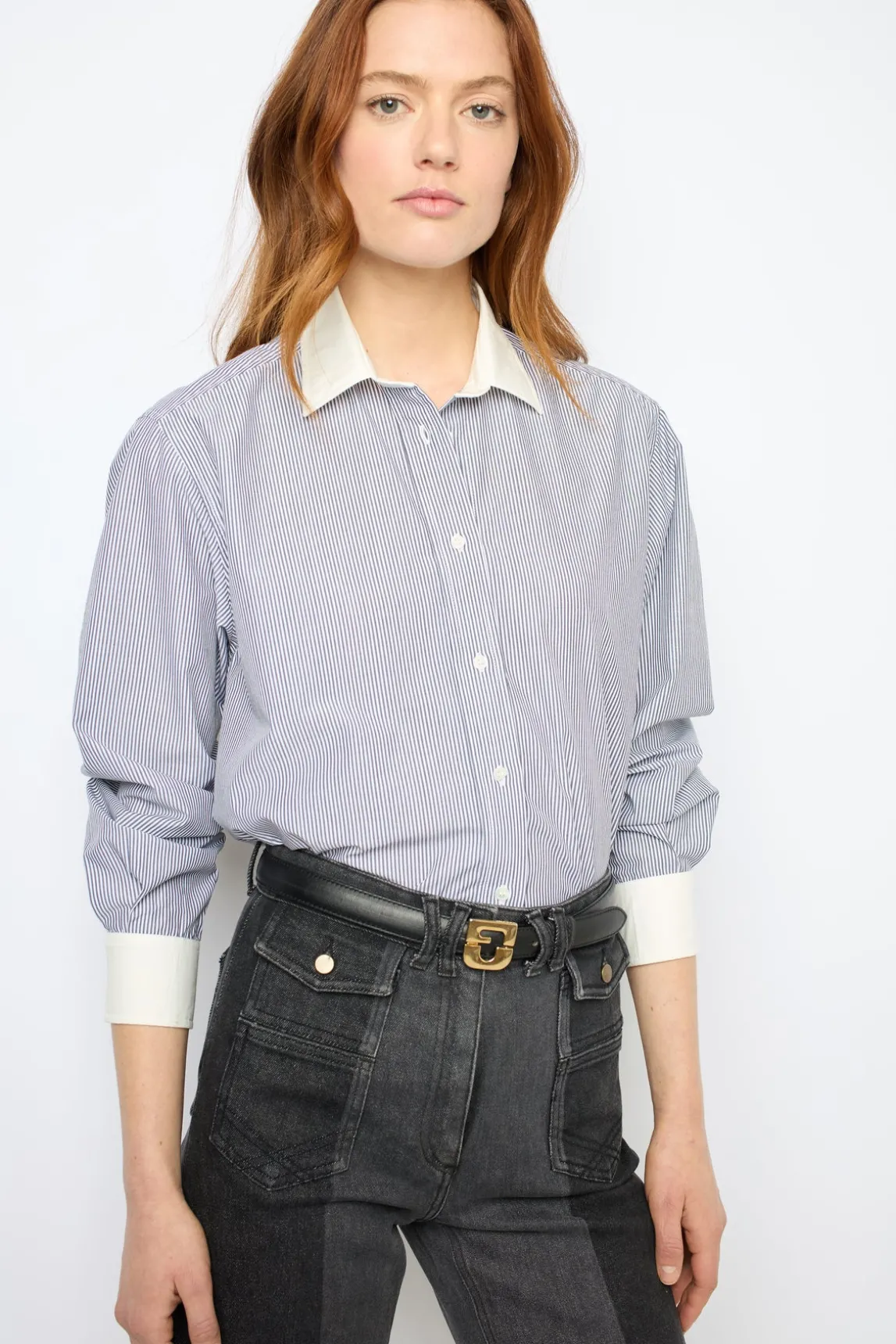 Leather signature belt - LE LAUREN