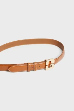 Leather signature belt - LE LAUREN