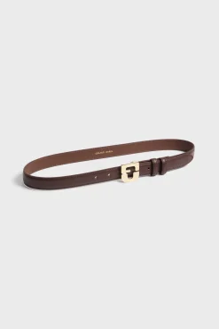 Leather signature belt - LE LAUREN