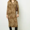 Leopard Print Maxi Dress with Lace-Up Detail - SIRENA