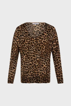 Leopard print wool sweater - JINENE