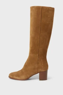 LIZZIE - High boots in velvet leather