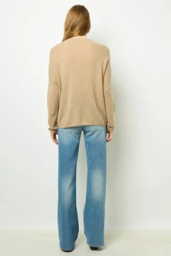Loose cashmere round neck sweater - JAZMINE