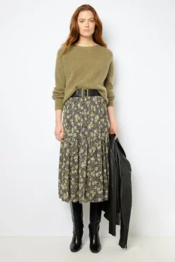 Midi floral skirt - DAMYA