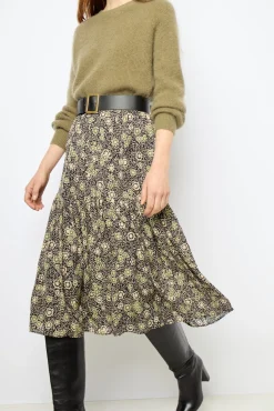 Midi floral skirt - DAMYA