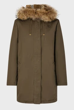 Mid-length padded parka with hood - LOUCINE