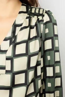 Mini dress with geometric print - SASKIA