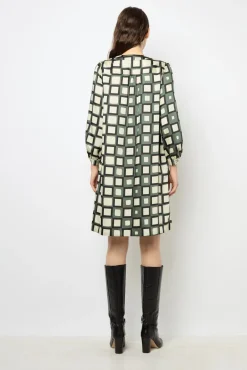 Mini dress with geometric print - SASKIA