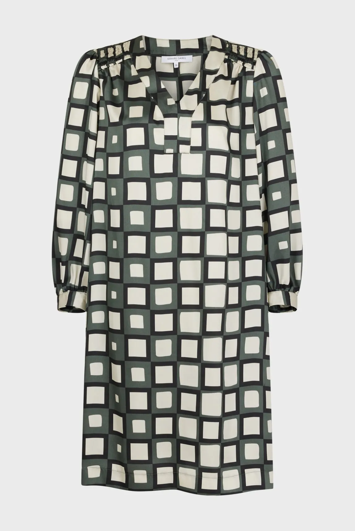 Mini dress with geometric print - SASKIA