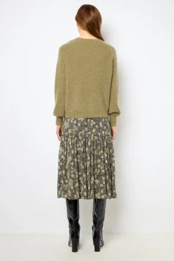 Mohair round neck sweater- JOLINA