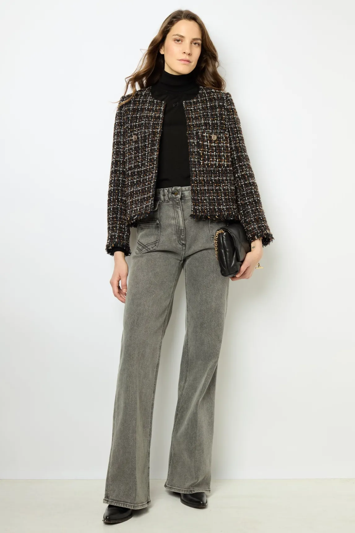 Multi-colored tweed jacket - MATHILDA