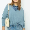 Oversized Indigo cashmere sweater - JOURDAN