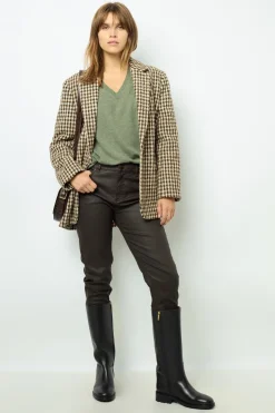 Oversized Khaki cashmere sweater - JOURDAN