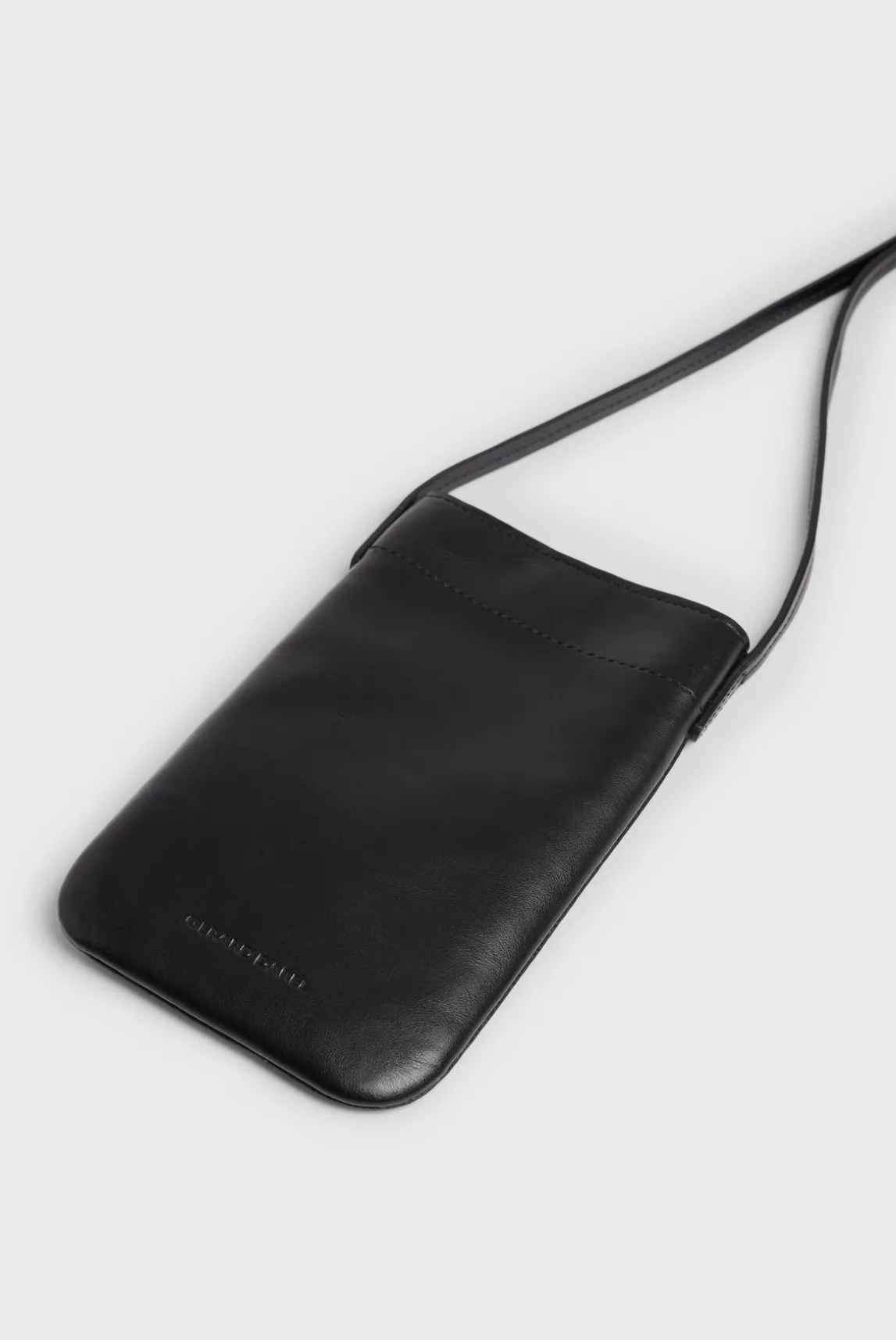 Phoneholder in plain leather - LADYPHONE