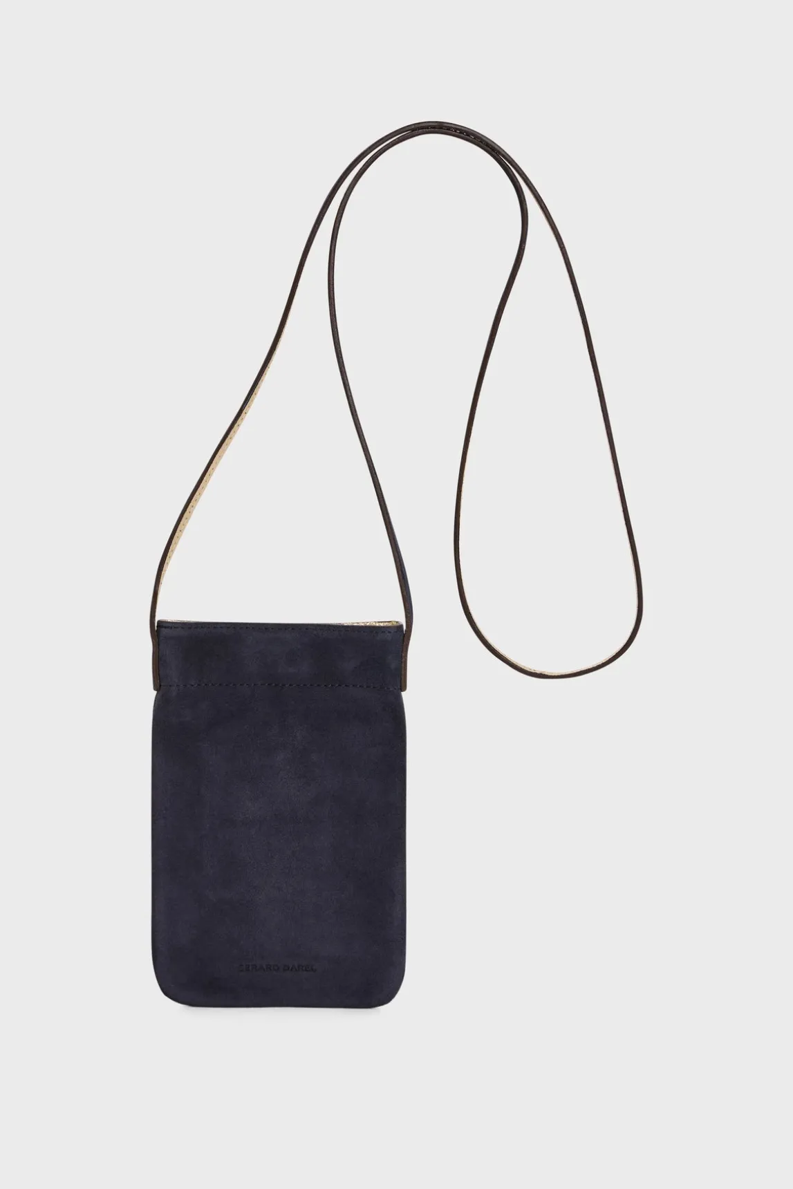Phoneholder in suede leather metallic inside - LADYPHONE