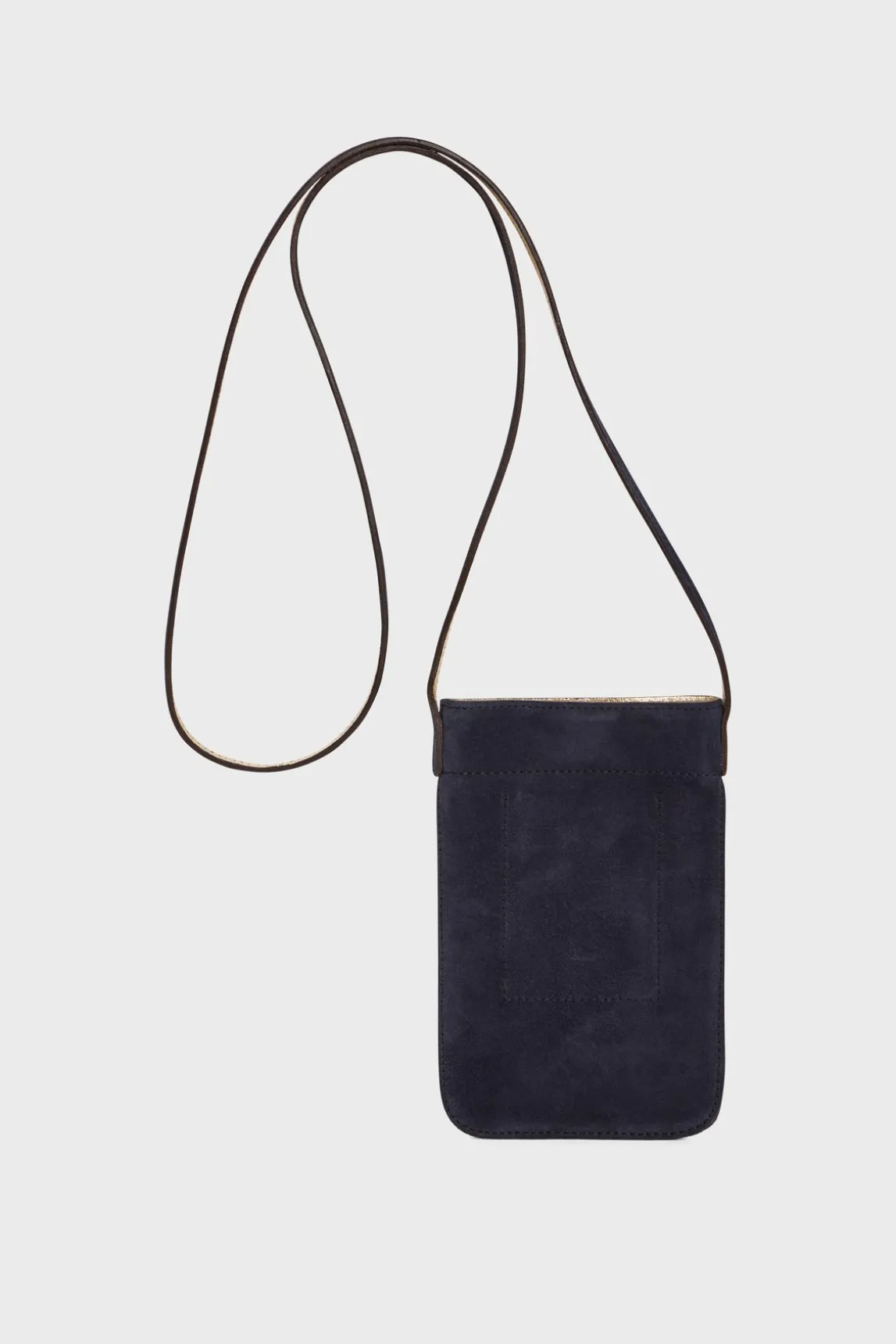 Phoneholder in suede leather metallic inside - LADYPHONE