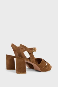 Platform sandals in suede - LYA