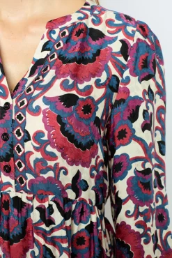 Print mini dress - SAMIA