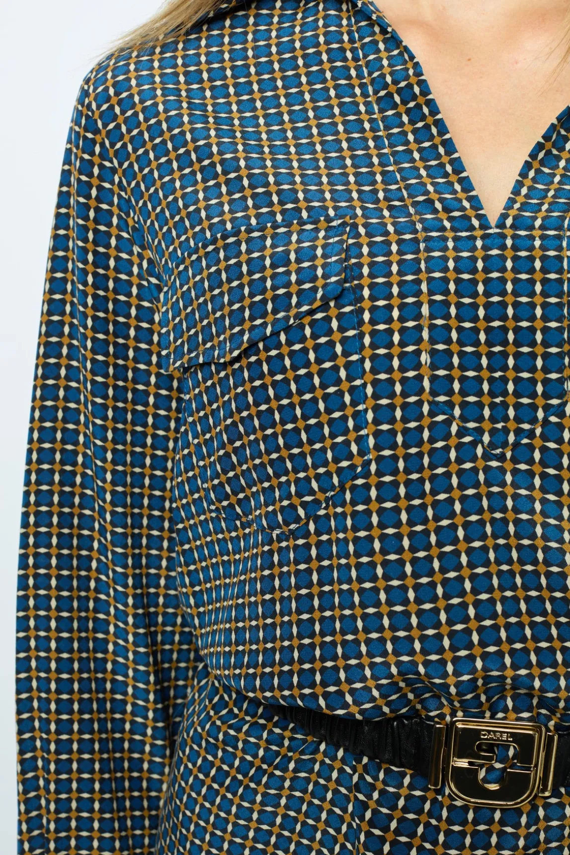 Printed silk mini dress - SAPHIA