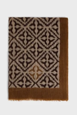 Printed wool and cashmere scarf - DYLANE