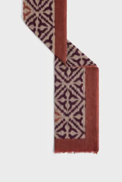 Printed wool and cashmere scarf - DYLANE