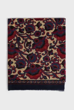 Printed wool scarf - DOUHA