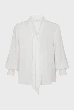 Pussy-bow collar blouse